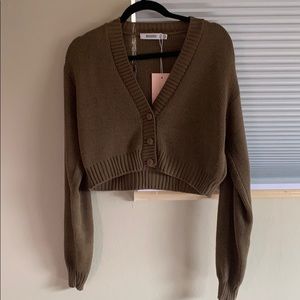 Missguided Cropped Cardigan Sweater
